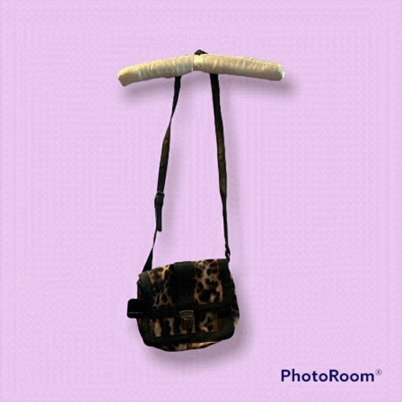 jules & james Handbags - Jules & James Small Brown Animal Print Cross Body Bag Purse